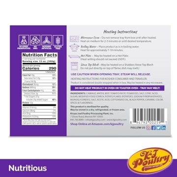 KJ Kosher Beef Cabbage Rolls - Gourmet Ready Meal