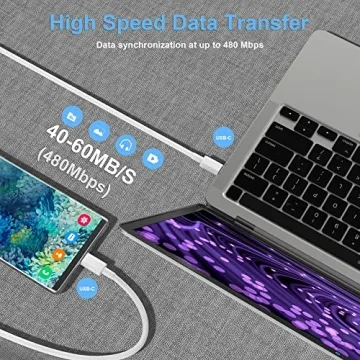 Durable 10ft USB C to C Charging Cables for Apple Devices