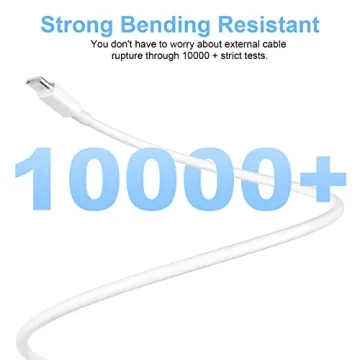 Durable 10ft USB C to C Charging Cables for Apple Devices