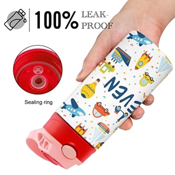 Customized Kids Water Bottle with Straw - Perfect Gift