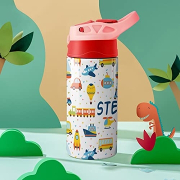 Customized Kids Water Bottle with Straw - Perfect Gift
