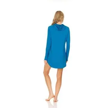 Hooded UPF 40+ Swim Cover-Up Dress for Women