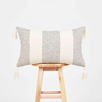 Hofdeco Modern Boho Moroccan Lumbar Pillow Cover for All Decor