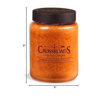 Crossroads Maple Pumpkin Donut Scented 2-Wick Candle, 26 oz.