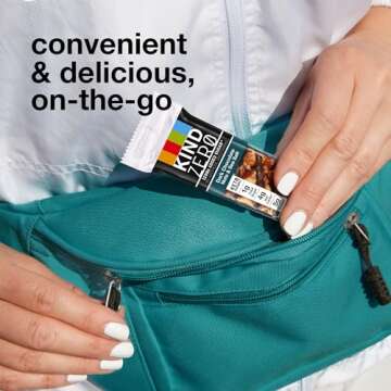 KIND ZERO Added Sugar Bars, Keto Snack, Dark Chocolate Nuts and Sea Salt, Good Source of Fiber, Gluten Free, Low Sugar, 5g Protein, 5 Count