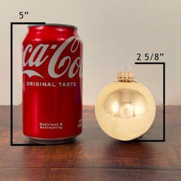 Krebs Designer Seamless Glass Christmas Ornaments (8-Piece)