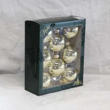 Krebs Designer Seamless Glass Christmas Ornaments (8-Piece)