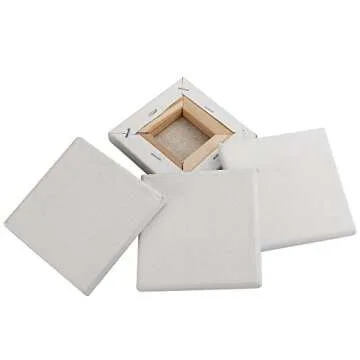 CBTONE 24 Pack Mini Canvas Panels for Painting Crafts