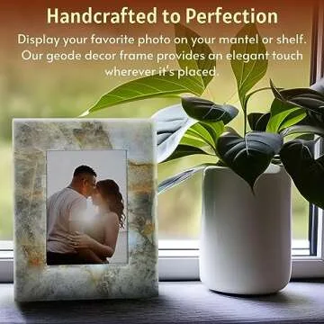 Nature's Decorations Quartz Picture Frame for 3.5x3.5 Photos