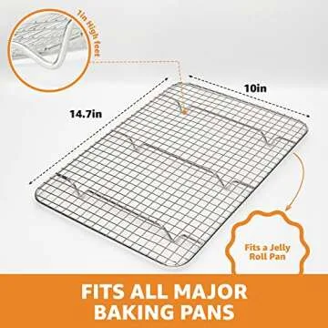 Heavy Duty Stainless Steel Cooling Rack for Baking