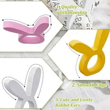 8 Wooden Bunny Napkin Rings for Perfect Easter Table Decor