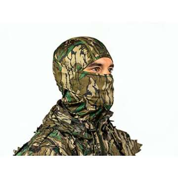 North Mountain Gear Mossy Oak Greenleaf Balaclava Face Mask