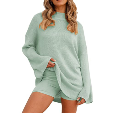 Soft and Cozy LILLUSORY Women's Pajama Set in Sage Green