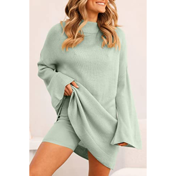 Soft and Cozy LILLUSORY Women's Pajama Set in Sage Green