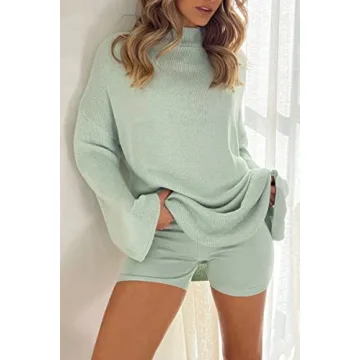 Soft and Cozy LILLUSORY Women's Pajama Set in Sage Green