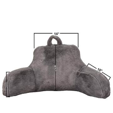 Holawakaka Faux Fur Bed Rest Pillow for Ultimate Comfort