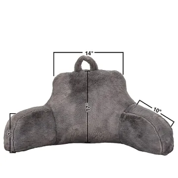 Holawakaka Faux Fur Bed Rest Pillow for Ultimate Comfort