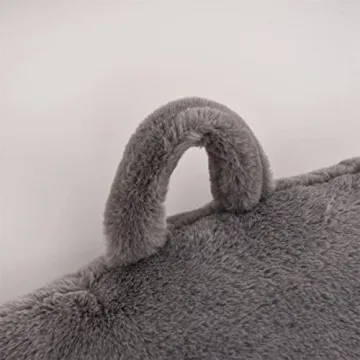 Holawakaka Faux Fur Bed Rest Pillow for Ultimate Comfort