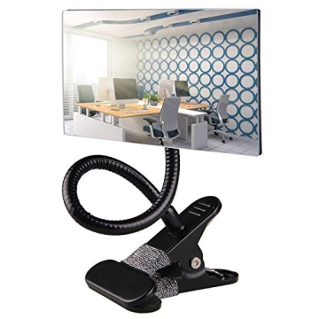 Gosear Security Convex Mirror,Computer Rearview HD Mirror,Clip On Cubicle Mirror for Personal Safety...