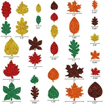 Buy Leaf Glitter Stickers for Fall Crafts and Decorations