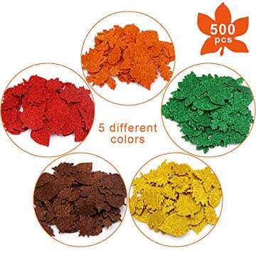 Buy Leaf Glitter Stickers for Fall Crafts and Decorations