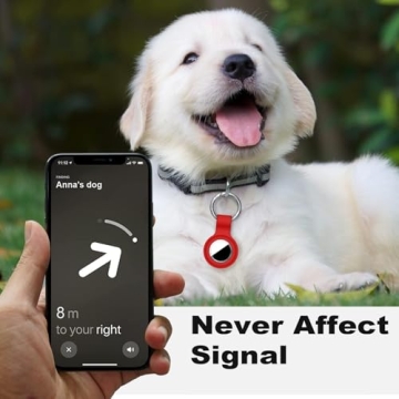 Durable Linsaner AirTag Holder with Keychain - 2 Pack