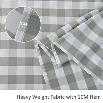 Maxmill Checkered Tablecloth Waterproof Stylish Design