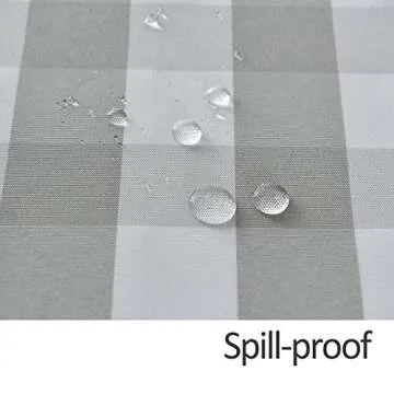 Maxmill Checkered Tablecloth Waterproof Stylish Design