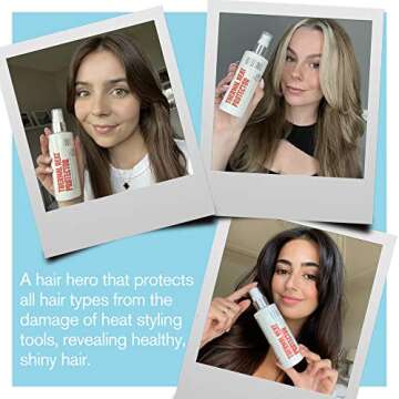 Heat Protectant Spray For Hair - Thermal Protector Up To 450ºF From Flat Irons & Hot Blow Dry - Lig...