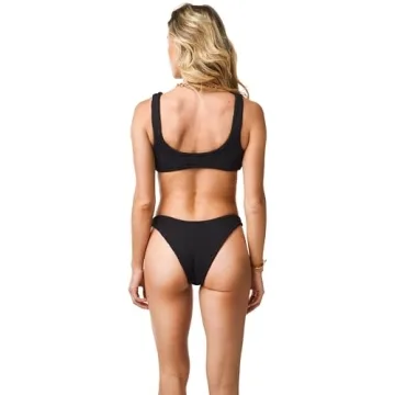 KUT & SO Crinkle Bikini Set - Trendy Women’s Swimsuit
