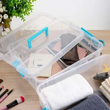 BTSKY 2 Layer Stack & Carry Box - Versatile Storage Organizer