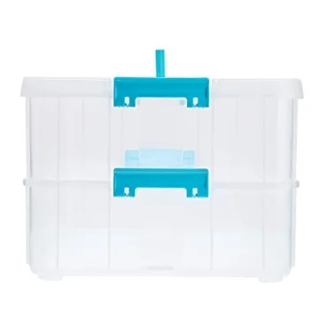 BTSKY 2 Layer Stack & Carry Box - Versatile Storage Organizer