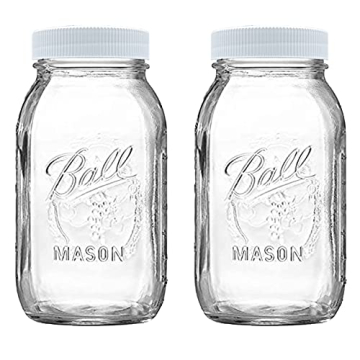 Regular Mouth Ball Mason Jars 32 oz Pack - Versatile Storage Solutions