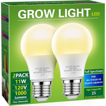 Briignite Full Spectrum LED Grow Light Bulbs for Plants