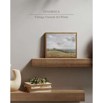 InSimSea Framed Vintage Canvas Wall Art for Home