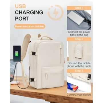 WONHOX Carry on Travel Laptop Backpack for Women Men, Flight Approved,Backpack, Hiking Outdoor Sport...