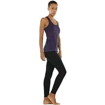 icyzone Workout Tank Tops for Women - Racerback Athletic Yoga Tops, Running Exercise Gym Shirts(Pack of 3)(S, Royal Blue/Purple/Charcoal)