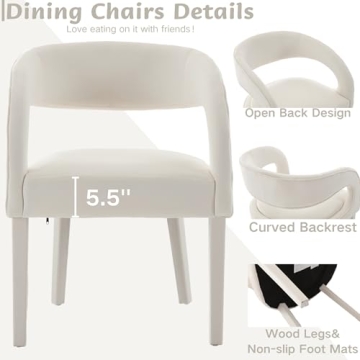 Shunzhi Velvet Barrel Dining Chairs Set of 4 for Modern Spaces