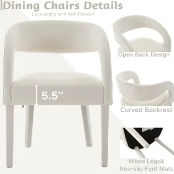 Shunzhi Velvet Barrel Dining Chairs Set of 4 for Modern Spaces