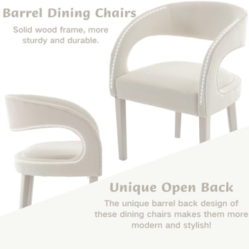 Shunzhi Velvet Barrel Dining Chairs Set of 4 for Modern Spaces
