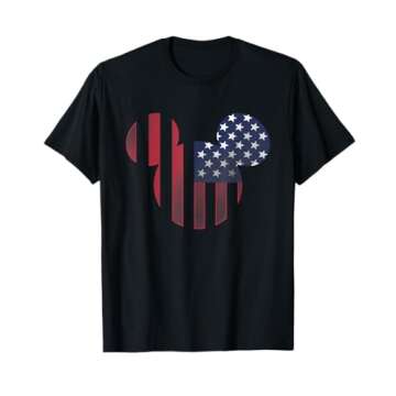 Disney Mickey Mouse Americana Ears shape T-Shirt
