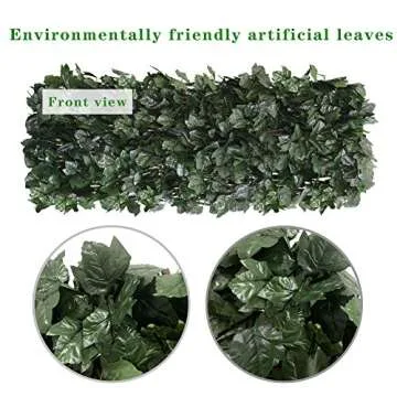 BYBAG Expandable Faux Ivy Fence Privacy Screen for Outdoor Decor