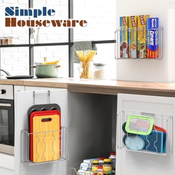 Simple Houseware Over the Cabinet Organizer Holder - 2 Pack