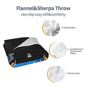 Yeorquae United Federation of Planets Double Layer Blanket, Sofa Cover Blanket, Soft Bed Blanket, Air Conditioning Blanket