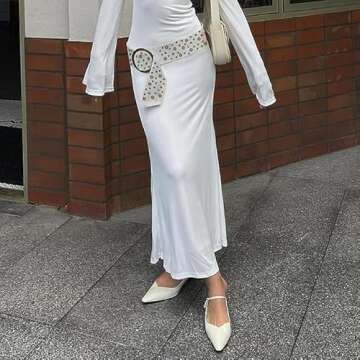 ABYOVRT Women Vintage Y2k Belt Concho Rivet Leather Belts Western Cowgirl E Girl 90s Accessories for...