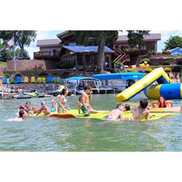 Rubber Dockie Floating Water Mat Lily Pad for Swimming Lakes Boats Rivers Ocean