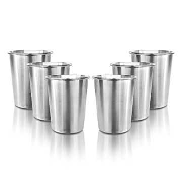 YOLCAR 6 Pack Stainless Steel Kids Cups – Pop & Durable Drinks