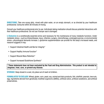 XYMOGEN L-Glutamine Powder - Supports Gut and Immune Health