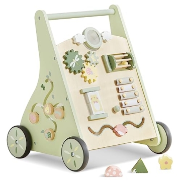 Beright Wooden Baby Walker for Learning & Fun