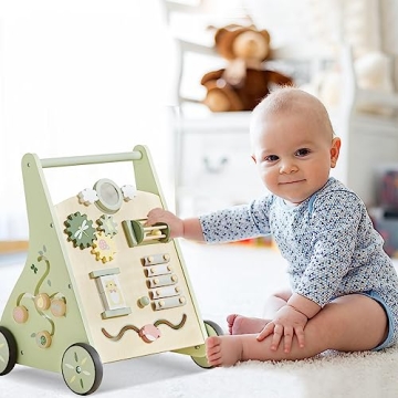 Beright Wooden Baby Walker for Learning & Fun
